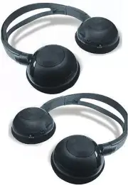Porsche Cayenne Folding Wireless Headphones - 2 Channel IR. 2001 to present