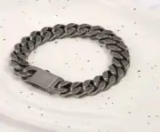 10mm Men's Heavy Polished Stainless Steel Large Cuban Curb Link Chain Bracelet