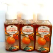 Bath Body Works Fresh Picked SWEET CLEMENTINE Gentle Foaming Hand Soap, NEW x 3