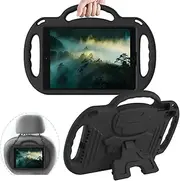 AVAWO Kids Case for New iPad 9th Generation 10.2 inch 2021 with Lanyard,iPad 8th/7th Generation Case for Kids, Shockproof Handle Stand Shoulder Strap Bumper Cover for iPad 2021/2020/2019,Black