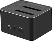 120cm USB 3.0 to Dual SATA Anti-Slip Hard Drive Docking Station for 2.5/3.5 Inches HDD SSD Duplicator/Offline Clone Function