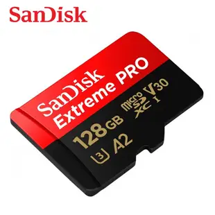 SANDISK 128G Extreme PRO A2 V30 micro SDXC U3 UHS-I 高速 200M
