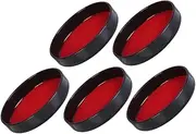 TOYANDONA 5pcs Plastic Dice Cup Lid Dice Cup Tray Noise Reduction Velvet Lining for Dice Shaker Cup Bottom Stand