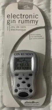 Rare Eddie Bauer Edition Excalibur Gin Rummy Electronic LCD Hand Game Model 380