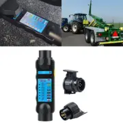 7/13 Pin Towing Bar Car Trailer Caravan Light Wiring Circuit Tester Plug Socket