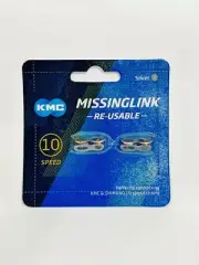 KMC Missing Link for 10 speed, Silver Re-Usable, 2 links