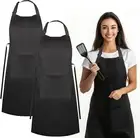 Aprons Water Resistant Apron for Kitchen Women Men 2 Pack