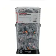 Howard Leight Ear Plug Dispenser W/400 Pair Laser Trak Corded Foam Earplugs