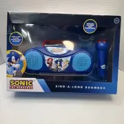 Sonic The Hedgehog Sing a Long Karaoke Boombox Radio Microphone Toy