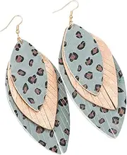 [COLLBATH] Elegant Multi-layered Leopard Earrings Drop Earrings for Ear Accessories
