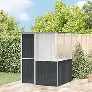 Bird Cage, Parrot Cages for Large Birds, Outdoor Extra Large Bird Cage, Suitable for Macaws Canaries Parrots Budgie Lovebirds, Anthracite 165 x 167 x 200 cm Galvanised Steel