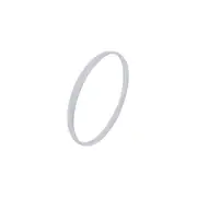 Bevilles 69mm Solid Half Round Bangle in Sterling Silver