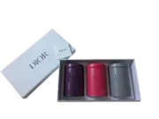 Christian Dior canister can Authentic novelty Purple Pink Glay steel