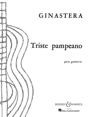 Alberto Ginastera Triste Pampeano for Solo Classical Guitar Latin Sheet Music