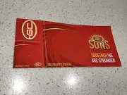AFL GOLD COAST SUNS 3 SET STICKER FOOTBALL PIES CATS HAWKS TIGERS DOCKERS EAGLES