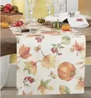 ⚡️Saro Lifestyle Fall Pumpkin Design Dining Table Runner (16x20)