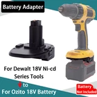 Battery Converter For Ozito 18V Battery Adapter To For Dewalt 18V Ni-cd Tools