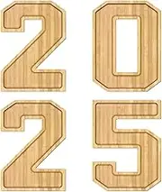 Wooden 2025 Shahrucei Beaudo, 2025 Sjarqyu Terry Committee | charcuterie Board Box Number Tray Platter | Fillable Wooden Food Tray for Graduation Decoration, , New Year Party