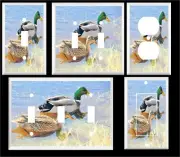 DUCKS MALLARDS #3 LIGHT SWITCH COVER PLATE OR OUTLETS U PICK SIZE