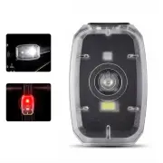 WEST BIKING Mini Portable Bike Taillight 4 Light Modes USB Rechargeable 180° Wide Angle PX5 Waterproof White Red Warning