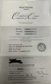 Patek Philippe Authentic Watch Certificate Origin Warranty 7134 G White Gold Rar