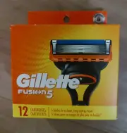 Gillette Fusion 5 Razor Blade Refill Cartridges 12 Count Pack Fusion5 NEW SEALED