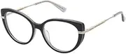 [Nina Ricci] Women's Eyeglass Frame Vnr374 Black Top+Grey 53/16/135 Sunglasses, Black Top + Grey, 53/16/135