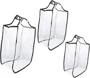 [CONGARTENO] 3pcs Durable Travel Luggage Cover Thickened Transparent Suitcase Protector for Cases Easy Install Dustproof Stylish Baggage Shield