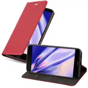 OnePlus 5 Case - Protective Case with Stand Function and Card Slot APPLE RED