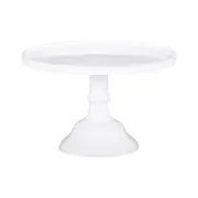 Ecology Glass Torte Cake Stand Desserts Display Holder 25x15.5cm White