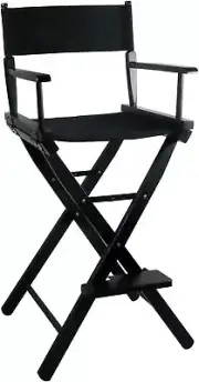30'' Tall Directors Chair Folding Makeup Chair for Makeup Artist & Clients 250cp
