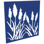 ProtectorAl 300 - 1200 x 300 - 1200mm Dark Blue / Gloss White Bullrush Unframed Composite Deco Panel