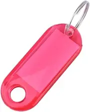 NUOBESTY 30pcs Number Mark Label Key Chain Tags Label Tags Key Tags Identifiers Key Tags with Labels Keychain Tag White Simple Key Chain Lugged Tags Key Tags White Name Tags Key Chains Red