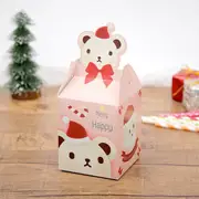 Pink Merry Christmas Teddy Bear Candy Boxes 5pk