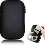 1 Piece 2.5 Inch External Hard Drive Enclosure 2.5 Inch External SDD/HDD Enclosure Data Cable Bag Portable External Hard Drive Protective Case Shockproof Hard Shell Case Black