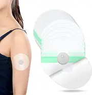 YOUSHARES CGM Sensor Patches for Freestyle Libre 3, 40 Packs Freestyle Libre 3 Sensor Covers Waterproof Adhesive Patches Continuous Glucose Monitor Patch Easy to Use Pre-Cut Adhesive Tape(Transparent)