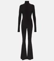 [Norma Kamali] Norma Kamali Turtleneck flared jumpsuit AU 8 black