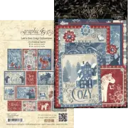 Graphic 45 LET'S GET COZY Journaling Cards 32pc Winter Mixed Media Scrapbook