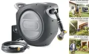 Retractable Garden Hose Reel 5/8 in x 100 ft Upgraded UV Resistant Heavy Duty