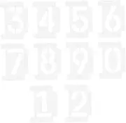 SHINEOFI 2 Sets Curb Stencils Kit Number Stencils for Mailbox Address Painting Reusable Pet Material
