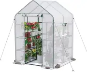 WORKPRO Greenhouse, 56” x 56” x 77” Heavy Duty Walk in Greenhouses for Outdoo...