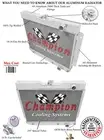 3 Row Racing Champion Radiator for 1962 1963 1964 1965 Chevrolet Nova #CC65BA
