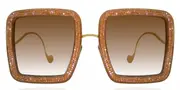 Anna-Karin Karlsson BEAMING SKY Amber Men's Sunglasses Brown Size 52