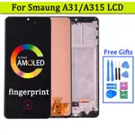 SAMSUNG SUPER AMOLED 適用於三星 A31 A315 LCD 顯示屏,帶觸摸屏數字化儀組件,適用於三星