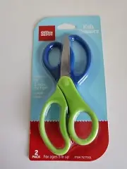 Office Depot Brand Kids' Scissors, 5" Handles, Pointed Tip, Assorted Colors,