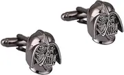 [Longcreek] Men's Skull Cufflinks Skull Head Cufflinks with Warrior Helmet, Viking Skull Cufflinks Tuxedo Cufflinks with Skull Shirt, Skull Skull, NO, No, No