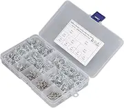 Daseeme 150Pcs Double Wire Spring Tube Clip High Hardness Corrosion Resistance Hose Clamp for Farm