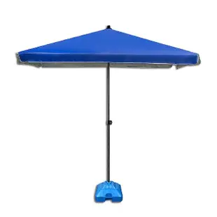 【DE生活】晴雨兩用 6尺 抗UV銀膠戶外露營/釣魚/沙灘/擺攤 大型折疊遮陽傘 贈傘座