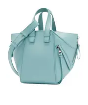 Loewe Hammock Logo Embossed Shoulder Bag One size Blue