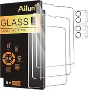 Ailun Screen Protector for iPad Pro 11 inch 2022/2021/2020 (4th/3rd/2nd Generation) 3 Pack + 2 Pack Camera Lens Protector,Tempered Glass,Face ID & Apple Pencil & Case Compatible